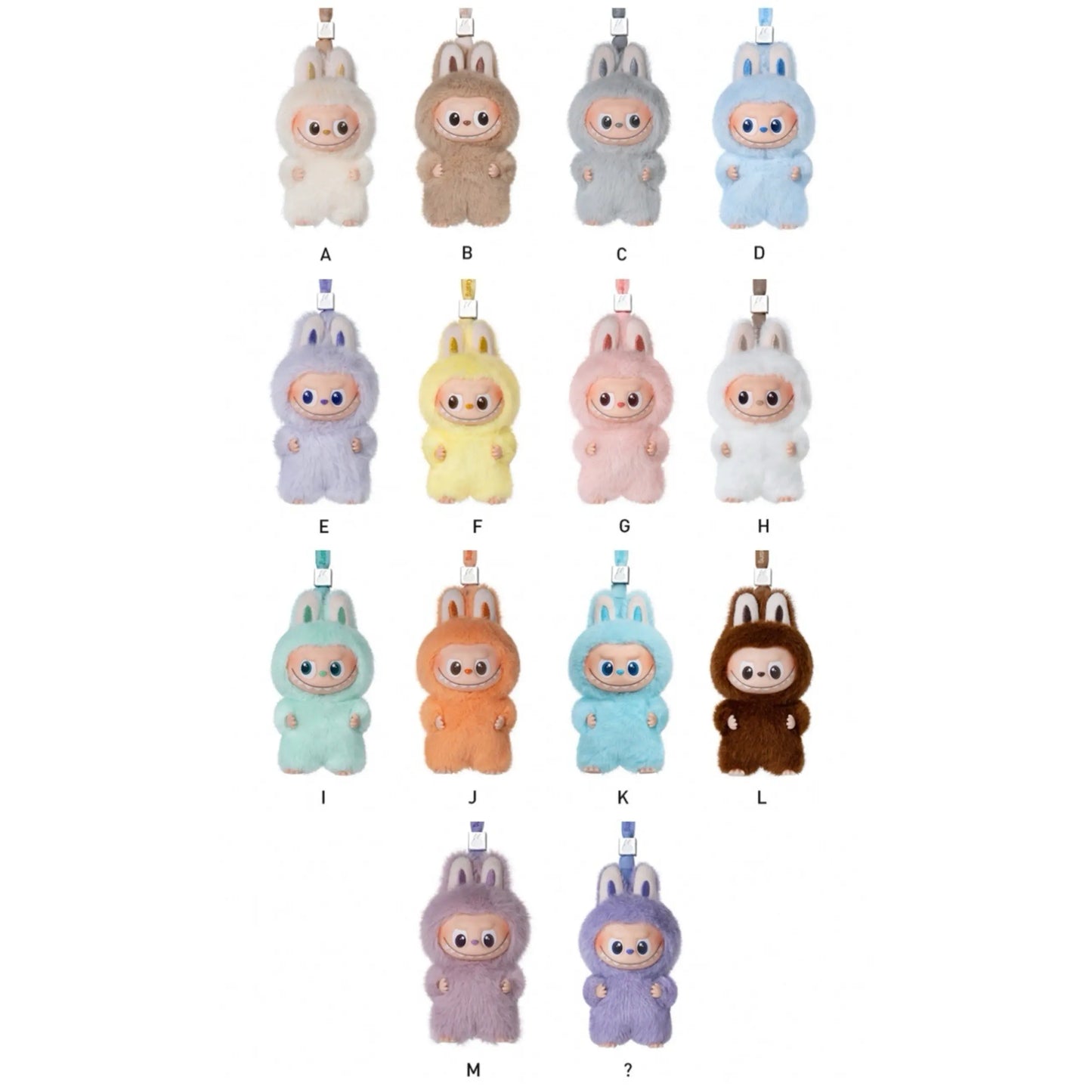 V4 THE MONSTERS Pin for Love Series-Vinyl Plush Pendant Blind Box (A-M)